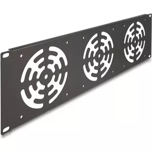 Fan panel DeLOCK 66747 Grey Metal 19 inch 133 mm Width 483 mm Depth