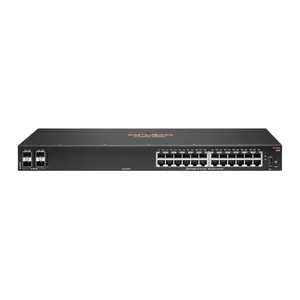 Aruba 6100 24G 4SFP+ Vadīts L3 Gigabit Ethernet (10/100/1000) 1U Melns