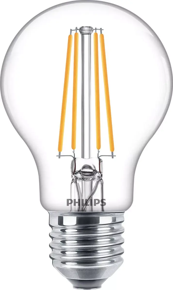 Лампочка Philips Filament Clear 60W A60 E27 Photo 2