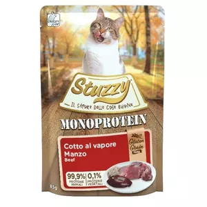 Консервы для кошек Agras Pet Foods STUZZY Monoprotein Beef 85 г беззерновой с говядиной в пауче