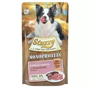 Влажный корм для собак Agras Pet Foods Stuzzy Monoprotein Ham 150 г пакет, свинина, без зерна, для взрослых, при пищевой аллергии