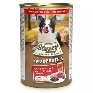 Mitrs suņu barības Agras Pet Foods Stuzzy Monoprotein Beef 400 g — vienproteīna konservēta barība pieaugušiem suņiem