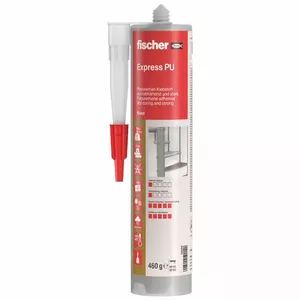 Polyurethane glue Express PU, beige 310 ml. + gloves