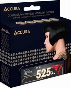 Tintes kasetne Accura LC525M XXL High Capacity saderīga ar Brother printeriem, maģenta