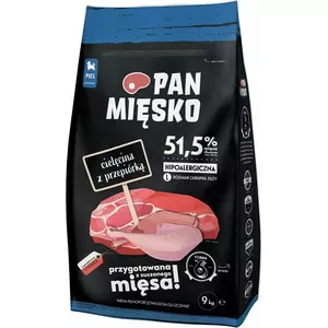 Сухой корм для щенков pan miĘsko Телятина с перепелом L 20 кг, белок 30%, жир 20%