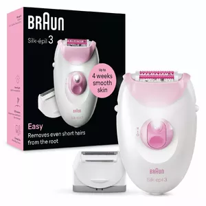 Braun Silk-épil 3 3-031 20 pincetes Rozā, Balts