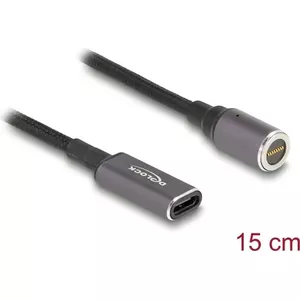 Кабель для зарядки ноутбука Delock USB Type-C female с магнитным 8-контактным разъемом 15 (80781)