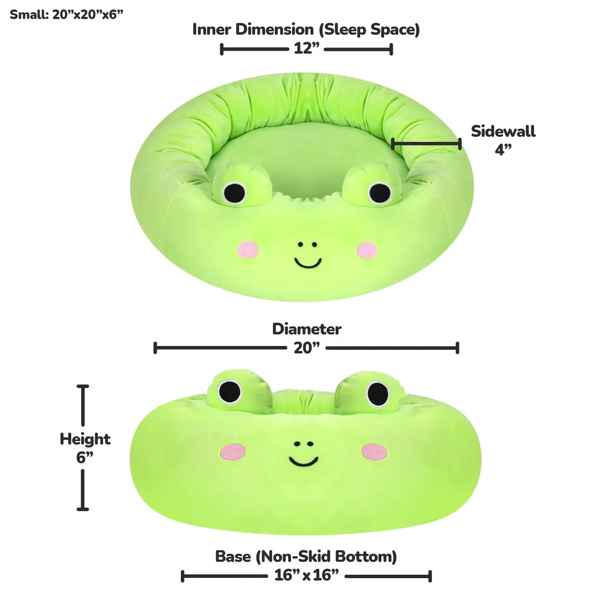 Pet bed Sourcing SQUISHMALLOWS Wendy The Frog 50 cm Photo 9