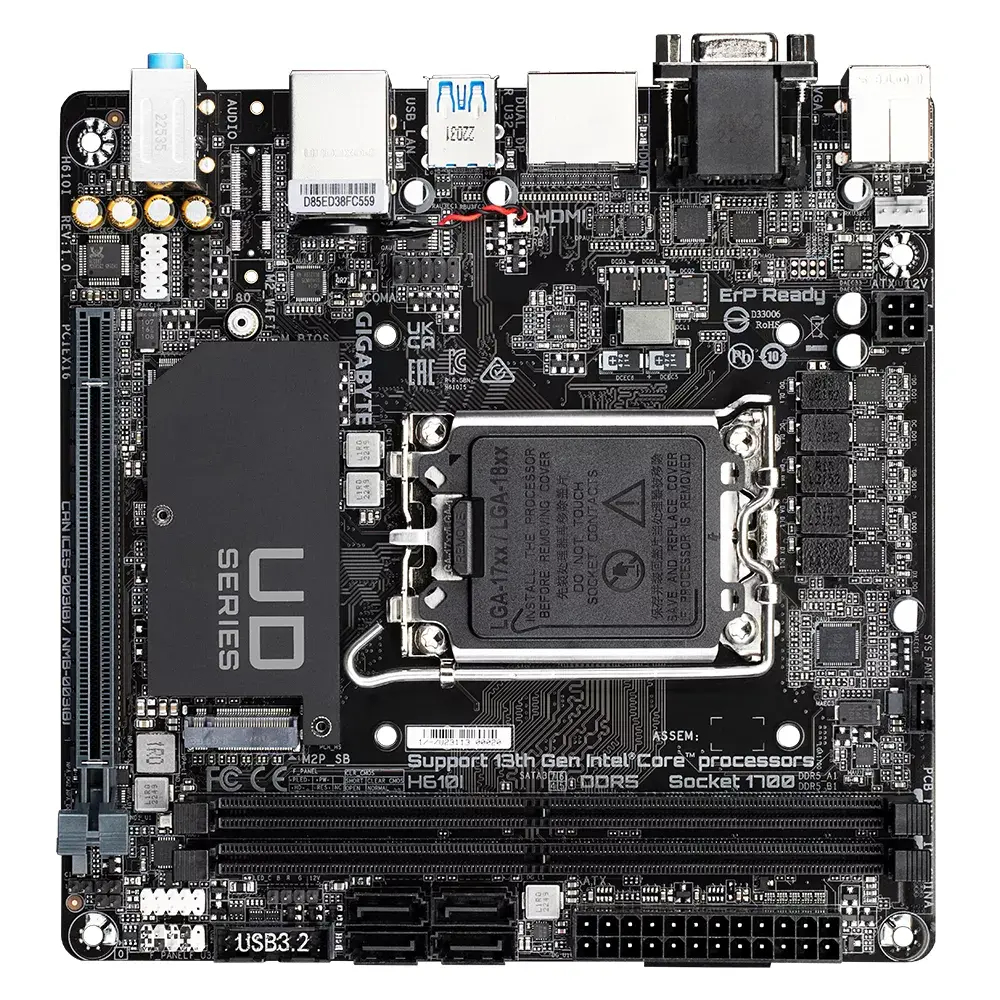 Pamatplate GIGABYTE H610I, H610 Photo 4