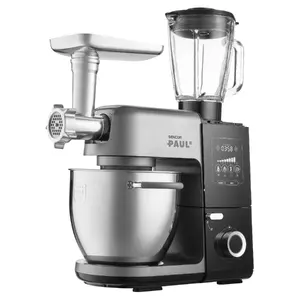 Virtuves kombains SENCOR STM8970 1000 W, 3 L bļoda, metāla korpuss, stikla blenderis, gaļas maļamā mašīna, rīve un šķēlētājs