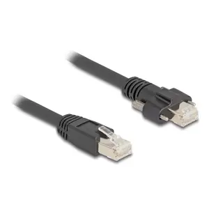 Кабель DeLOCK RJ45 plug to RJ45 plug 1м Cat.6A S/FTP черный