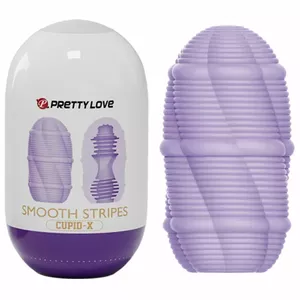 Мастурбатор Pretty Love Smooth Stripes Cupid Силикон Черный