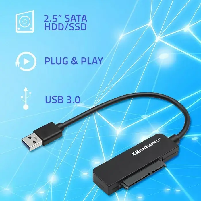 SATA adapter QOLTEC 52268 for 2.5" SSD/HDD Photo 3