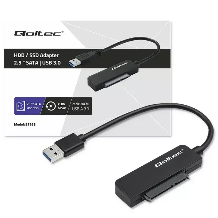 SATA adapter QOLTEC 52268 for 2.5" SSD/HDD Photo 8