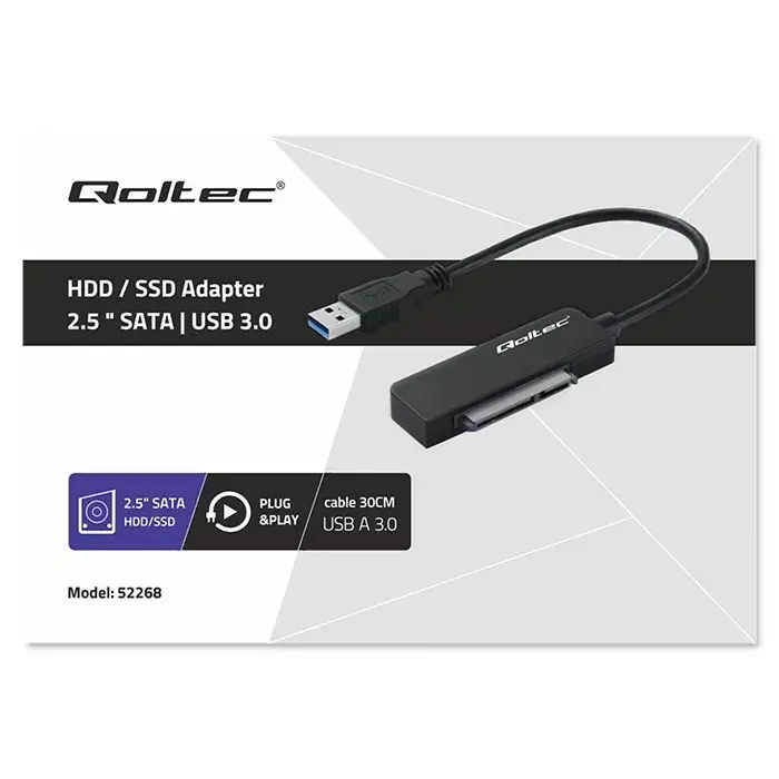 SATA adapter QOLTEC 52268 for 2.5" SSD/HDD Photo 9