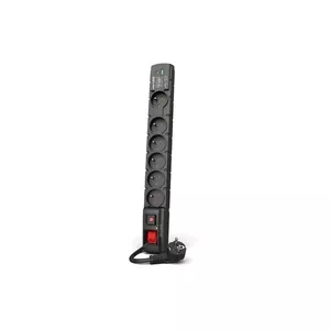 Strāvas aizsargs Acar S6 USB A+C 3M 6X French PD — barošanas lenta ar USB‑A un USB‑C, 3 m vads, 6 kontaktligzdas (franču)