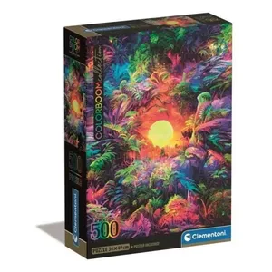 Пазл 500 элементов Clementoni — Compact Psychedelic Jungle Sunrise