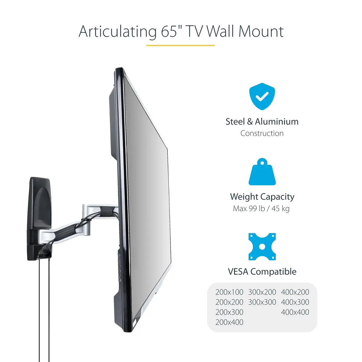StarTech Articulating TV Wall Mount for 26-65 Inch TVs Photo 10
