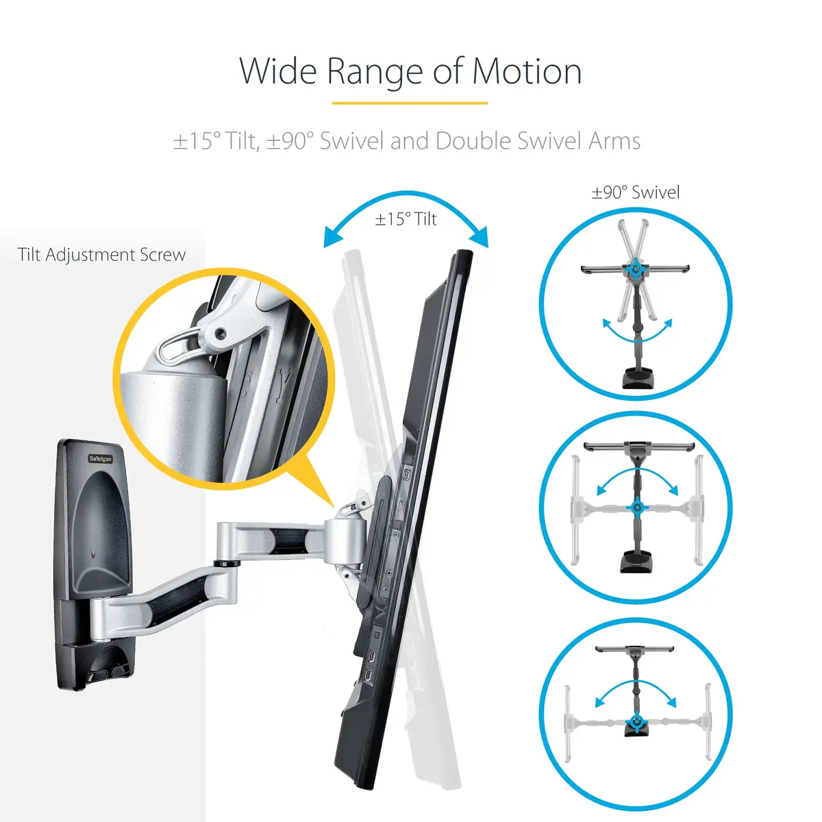 StarTech Articulating TV Wall Mount for 26-65 Inch TVs Photo 12
