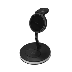 Беспроводное зарядное устройство Deltaco QI-1041 USB Outdoor черное для смартфона и смарт-часов