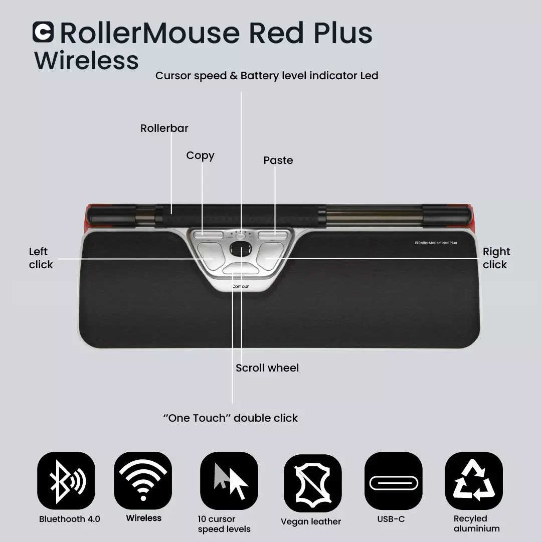 Pele Contour Design RollerMouse Red Plus Photo 3