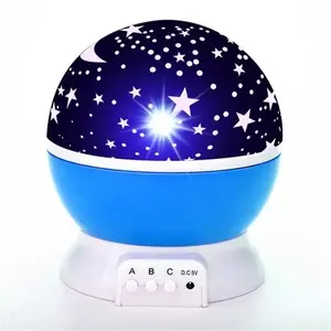 Night lamp projector iLike Elight L1 2in1 — Star sky effect, powered by 4×AAA or USB