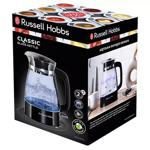 Электрический чайник Russell Hobbs 1,7л 2200Вт Classic Glass Photo 6
