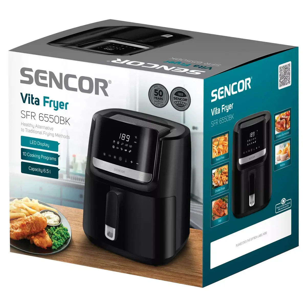 Фритюрница SENCOR SFR 6550BK настольная Photo 6