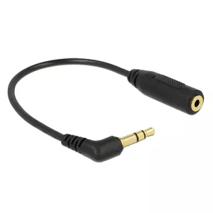 DeLOCK 0.17m 2.5mm/3.5mm audio kabelis 0,17 m Melns