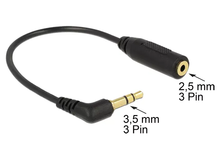 Audio Cable DeLOCK 0.17m 2.5mm/3.5mm Photo 2