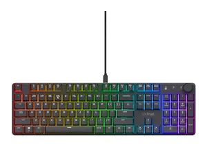 Trust GXT 866 TORIX Gaming Keyboard Wired USB Mechanical Full-size QWERTY US International RGB LED Backlight Black