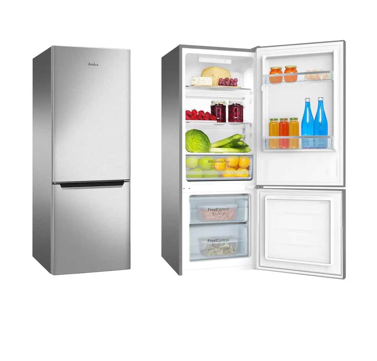 AMICA KGCL 384 160 E fridge-freezer 205 L Photo 3