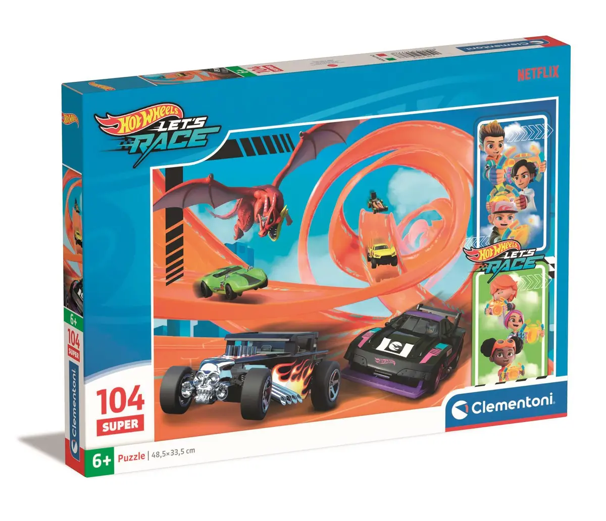 Clementoni Hot Wheels 104 detaļu puzle