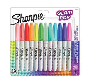 Марķieris Sharpie 2198780 smalks gals 12 gab. daudzkrāsains (zils, zaļš, oranžs, rozā, violets, sarkans, dzeltens)