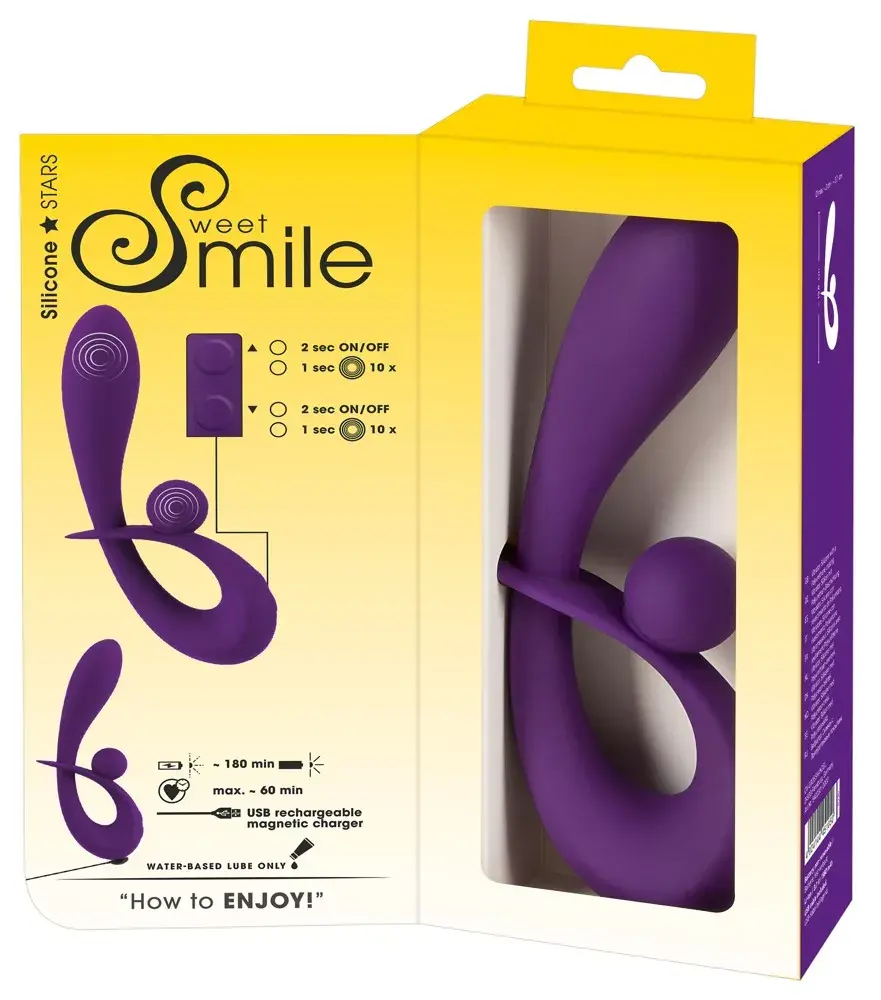 Кролик-вибратор Sweet Smile силиконовый — 20 см Photo 12
