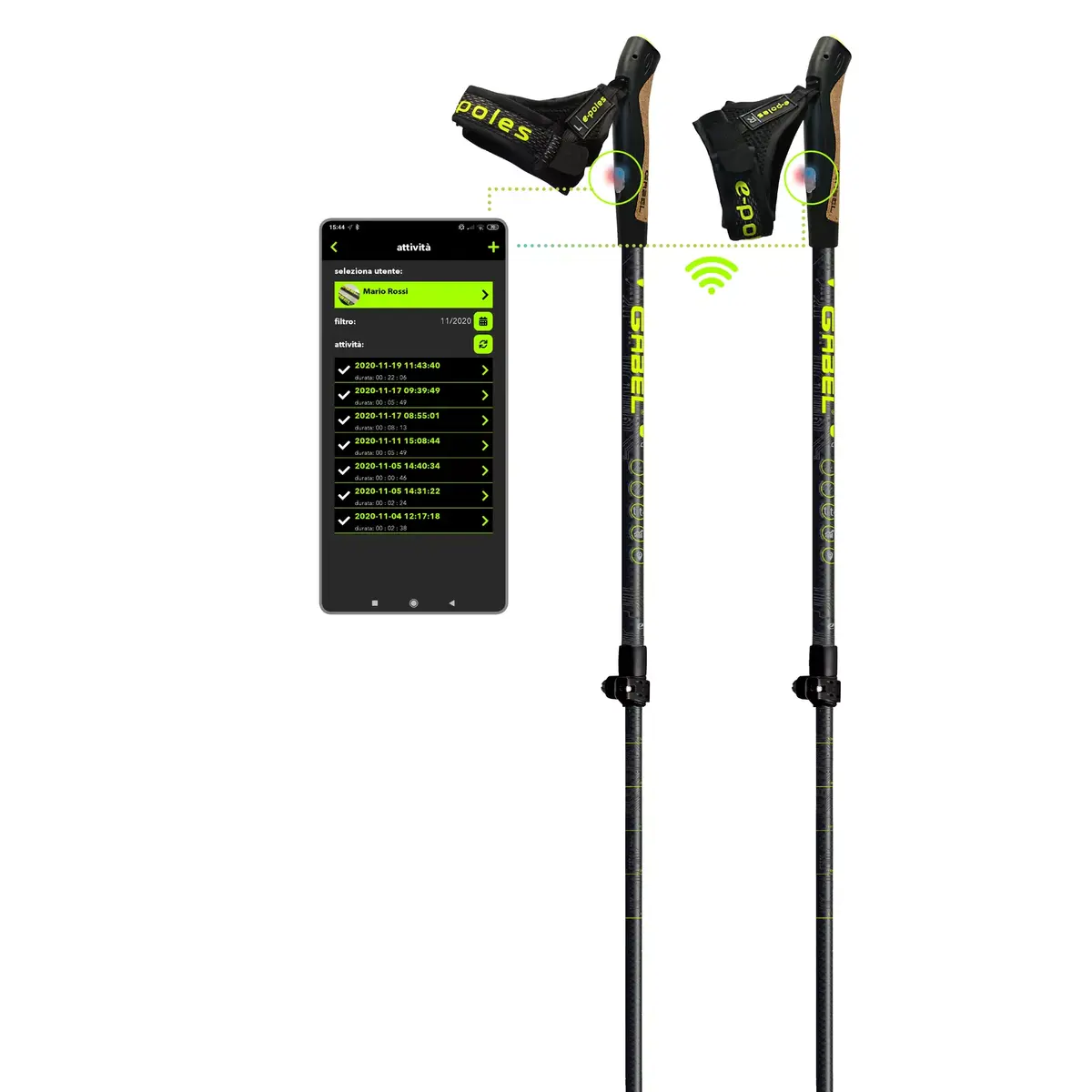 Gabel Stretch Lite Carbon телескопическая палка 75–130 см Photo 10