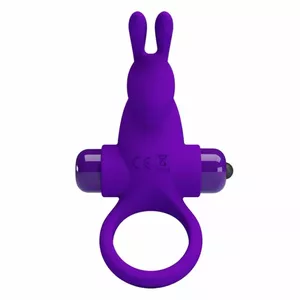 Vibrator ring pretty love D-237570 — dual-function vibrating cock ring with clitoral rabbit, waterproof