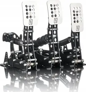Heusinkveld Ultimate+ 3 pedāļu komplekts melns — simracing pedāļi ar tiešo piedziņu
