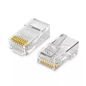 Сетевой модульный штекер RJ45 (8P8C) CAT5/5e UTP для одножильного или многожильного кабеля (10 шт.)