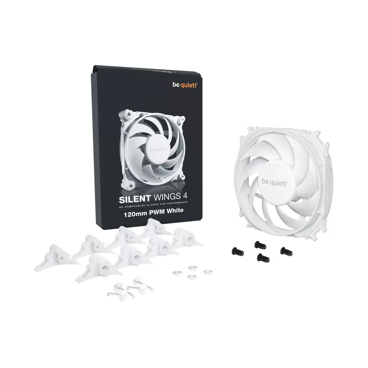 Ventilators be quiet! SILENT WINGS 4 120mm PWM White Photo 4