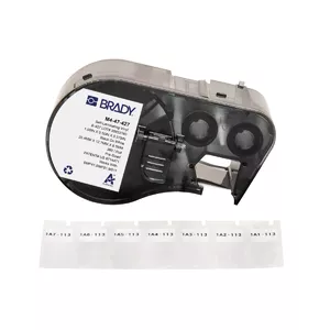 Self-adhesive vinyl printer labels Brady M4-47-427 — 2.54×1.27 cm, 360 pcs, black on white