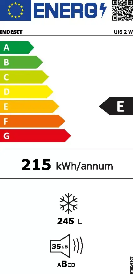 INDESIT UI6 2 W saldētava — 245 L Photo 5