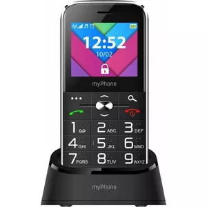 Mobile phone MYPHONE HALO C Dual SIM — black and silver, basic feature phone