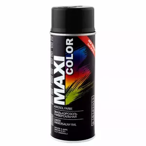 Аэрозольная краска Motip Maxi Color RAL 9017 400 мл — черная