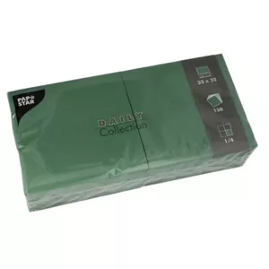 Салфетка Papstar 89644 Зеленая Текстильная Квадратная 320x320 мм 150 шт