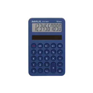 Basic Calculator Maul ECO MD1 Pocket Blue 10 Digits Solar