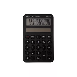 Basic Calculator Maul ECO MD1 Pocket Black 10 Digits Solar
