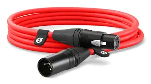 Audio Cable RØDE XLR3M-R 3m Red Male to Female XLR Connectors
