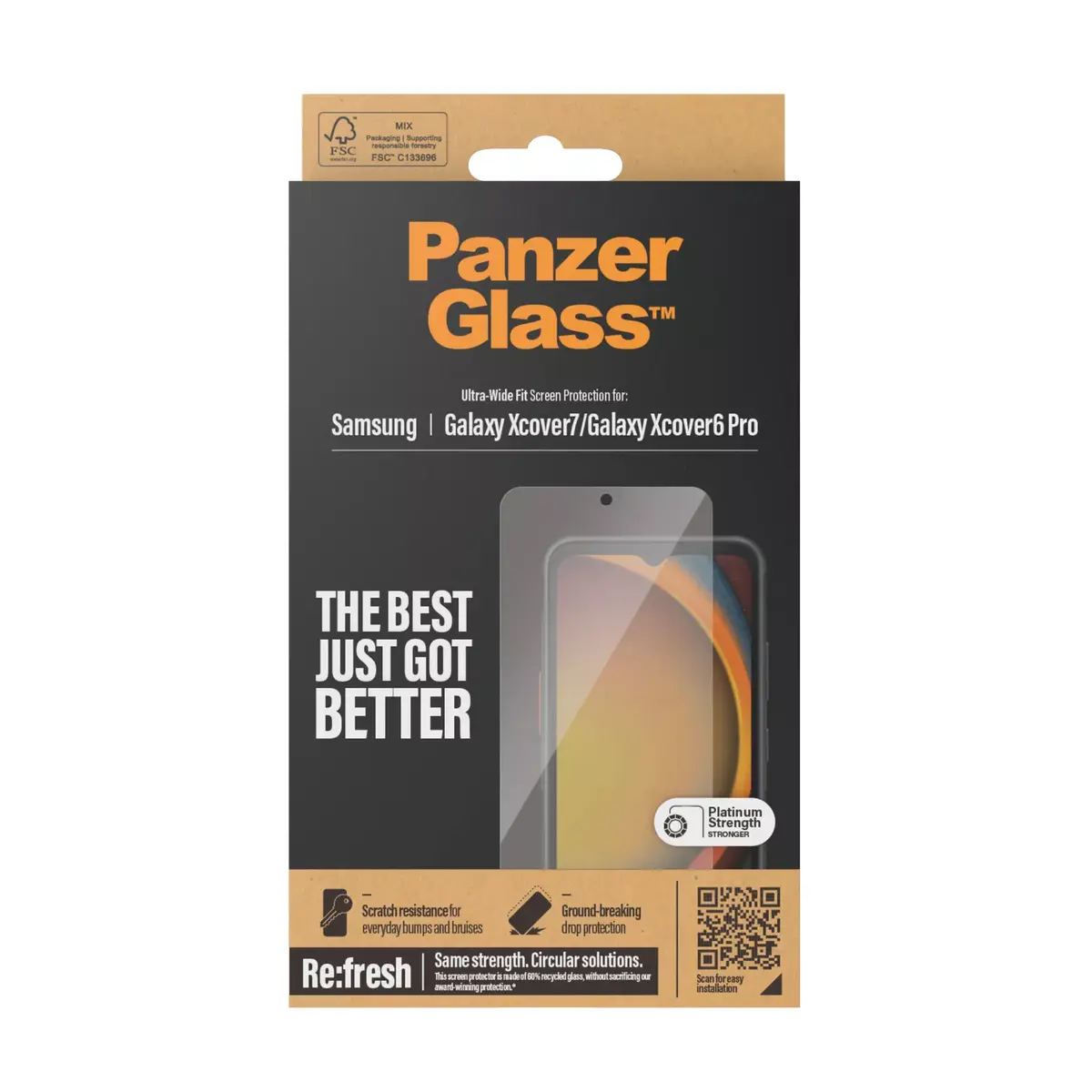 Ekrāna aizsargstikls PanzerGlass Samsung Galaxy Xcover7 Xcover6 Pro Photo 3