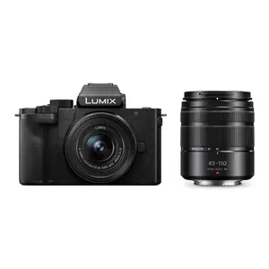 Panasonic Lumix G 100D Compact Camera Black with 12-32mm and 45-150mm Lenses 20.3 MP MOS Sensor Full HD Video